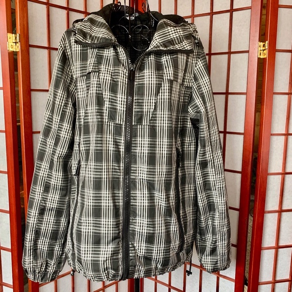 Sean John Other - Sean John Hooded Plaid Windbreaker/Rain Jacket
